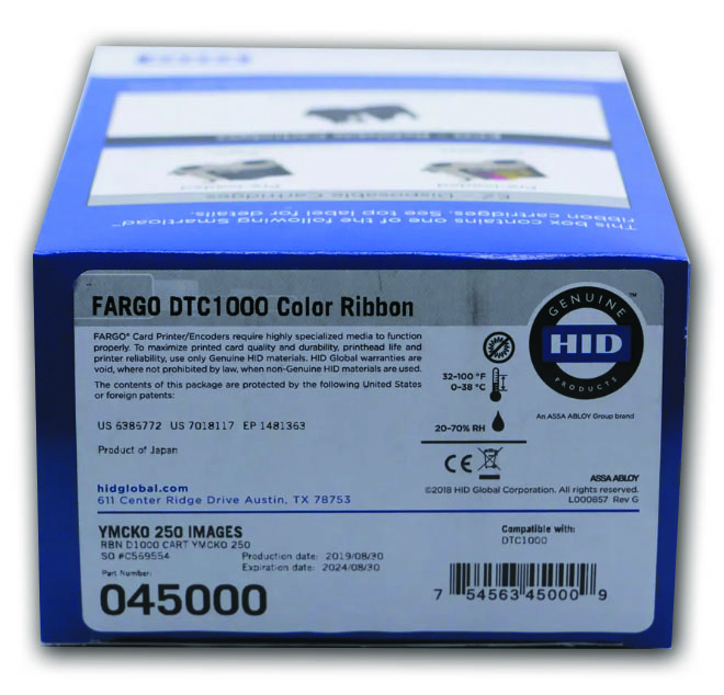 Bodno Fargo 45000 カラーリボン - Fargo DTC1000 Fargo 45000 Ribbon – Bodno