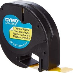 DYMO LetraTag 91332 Yellow Plastic Label Tape