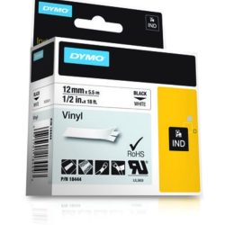 18444 Dymo Vinyl Labels 12mm