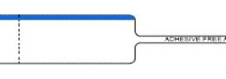 Jewelery Label with Blue Line: 2500 Labels Roll